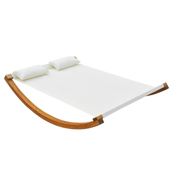 Rootz Sun Lounger Swing Bed - Ulkona Relauss Bed - Puutarhan keinu - Mukavuus tyynyillä - 207L x 150b x 40H cm