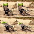 Miniatyrbild 4 av 4: Liggande trädgårdsfåtölj InnovaGoods Fällbar campingstol