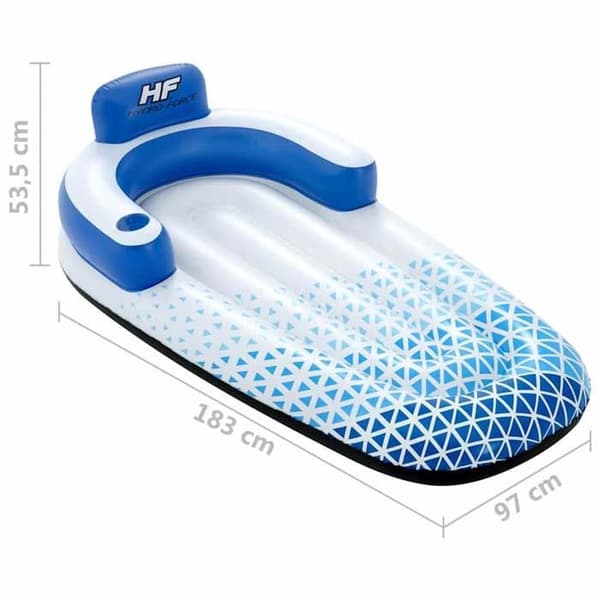 Bestway Flytande Solstol Hydro Force Uppblåsbar Float Vattenboj Simbassäng Uppblåsbar Seat Beach Simning 93322
