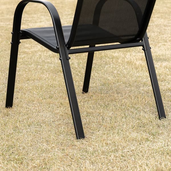 Trädgårdsstol Set, 70x54x90 cm, Svart