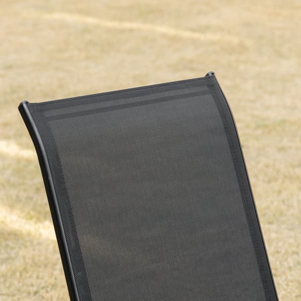Trädgårdsstol Set, 70x54x90 cm, Svart