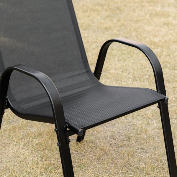 Trädgårdsstol Set, 70x54x90 cm, Svart