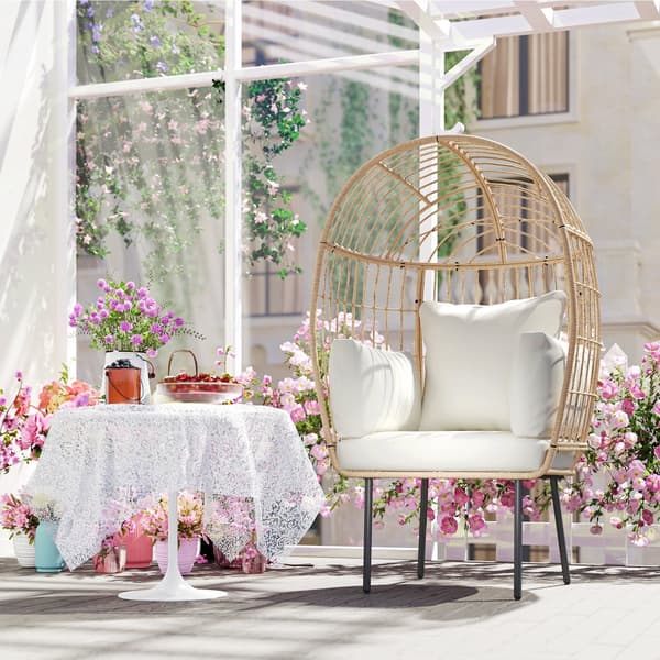 Rattan Stol, 95x80x155 cm, Beige