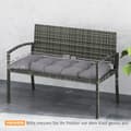 Miniatyrbillede 3 af 9: Bænk Pude, 105x46x12.5 cm, Grå
