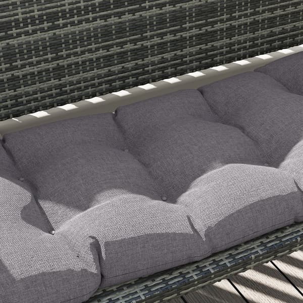Bænk Pude, 105x46x12.5 cm, Grå