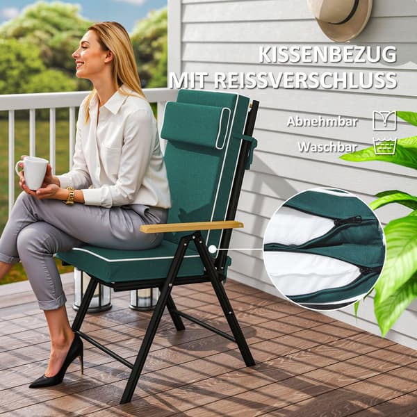Sittkudde, 120x47x9.5 cm, Grön