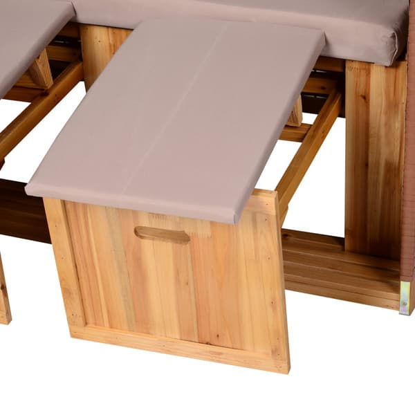 Strandkorb, 118x79x160 cm, Beige
