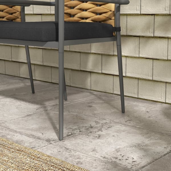 Trädgårdsstolsset, 2er-Set, 57x58x87 cm, Svart