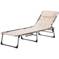 Miniatyrbillede 1 af 9: Solstol, 188x57x30 cm, Beige