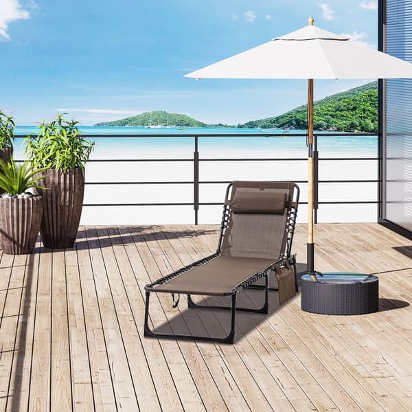 Solstol, 185x58x30 cm, Brun