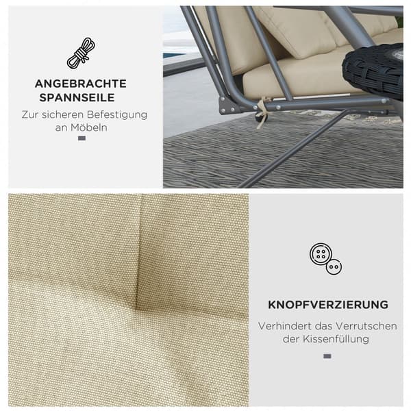 Gungdyna Set, 170x100x8 cm, Beige