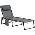 Miniatyrbillede 1 af 9: Solstol, 185x58x30 cm, Grå