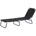 Miniatyrbillede 1 af 9: Solstol, 188x56x28 cm, Sort