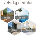 Miniatyrbild 7 av 9: Campingstolar, 2-delars set, 58x64x94 cm, Svart