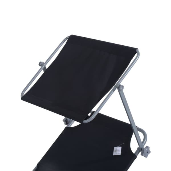 Solstol, 187x58x36 cm, Svart