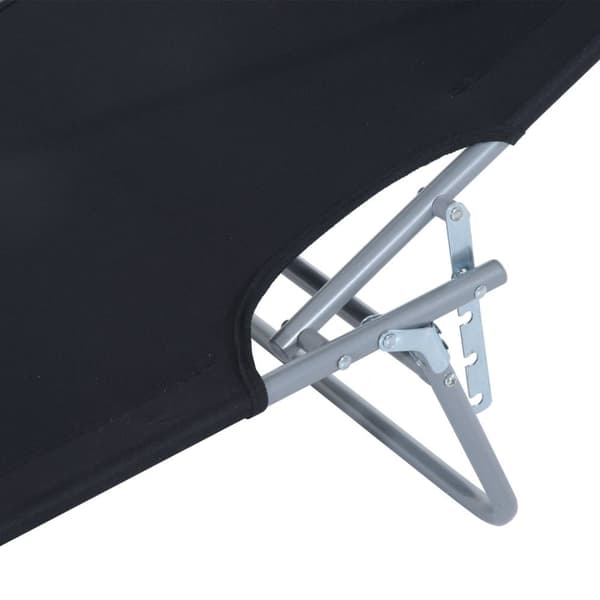 Solstol, 187x58x36 cm, Svart