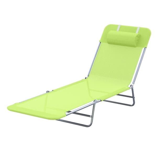 Solstol, 182x56x24.5 cm, Grøn