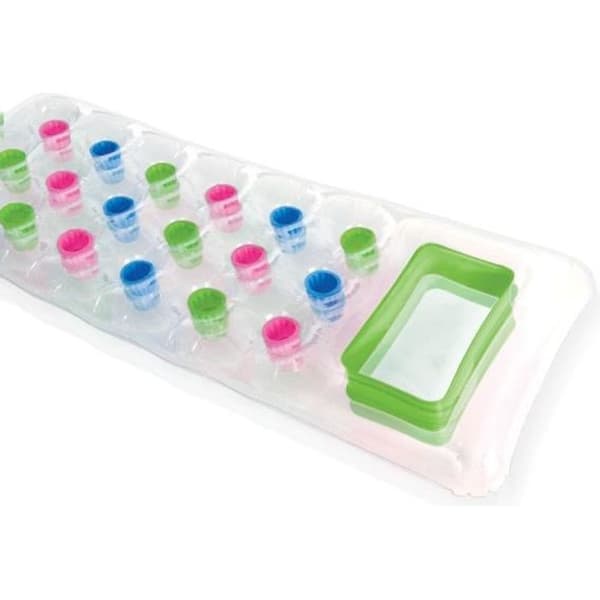 INTEX Transparent Madrass med fickor