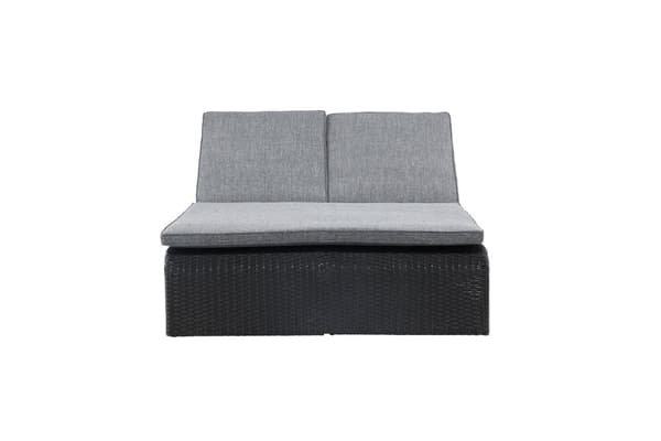 FURNLUX SOLSTOL FÖR UTOMHUSBRUK LONDON GRÅ & SVART 119CM