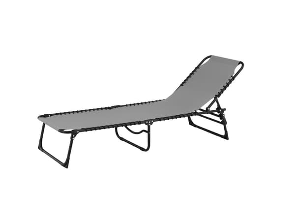 FURNLUX AURINKOTUOLI ULKONA MAJKEN HARMAA & MUSTA 60CM