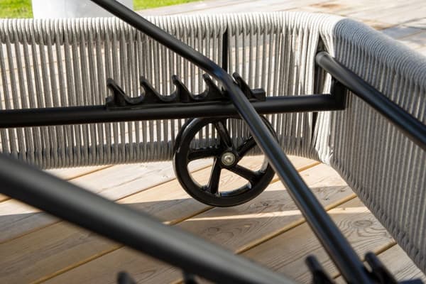 FURNLUX SOLSTOL FÖR UTOMHUSBRUK VIRYA GRÅ & SVART 75CM