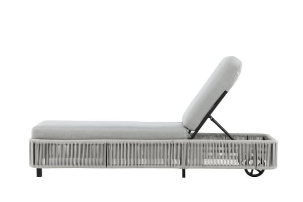 FURNLUX SOLSTOL FÖR UTOMHUSBRUK VIRYA GRÅ & SVART 75CM