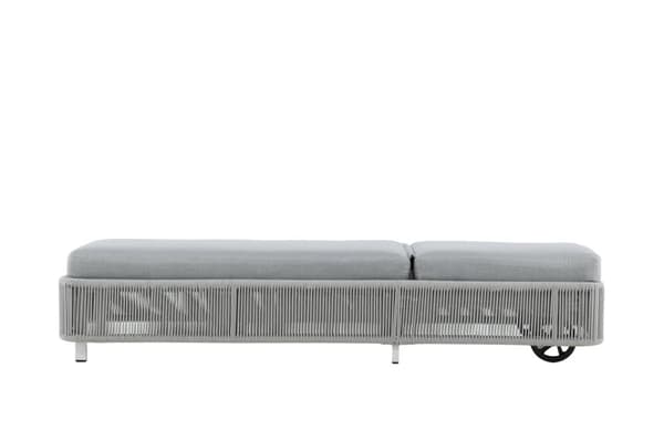 FURNLUX SOLSTOL FÖR UTOMHUSBRUK VIRYA GRÅ & VIT 75CM