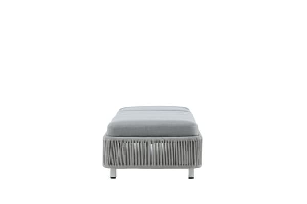 FURNLUX SOLSTOL FÖR UTOMHUSBRUK VIRYA GRÅ & VIT 75CM