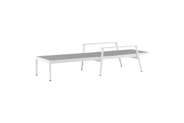 FURNLUX ULKONA AURINKOTUOLI TAUKO HARMAA & VALKOINEN 67CM