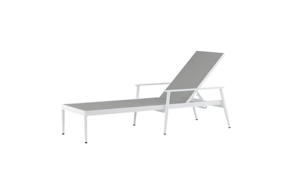 FURNLUX ULKONA AURINKOTUOLI TAUKO HARMAA & VALKOINEN 67CM