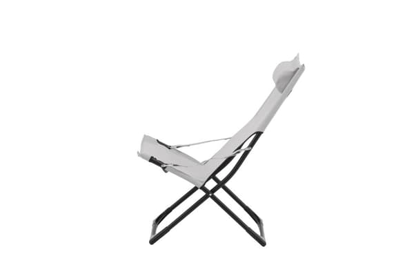 FURNLUX SOLSTOL FÖR UTOMHUSBRUK SEVILLE GRÅ & SVART 63CM