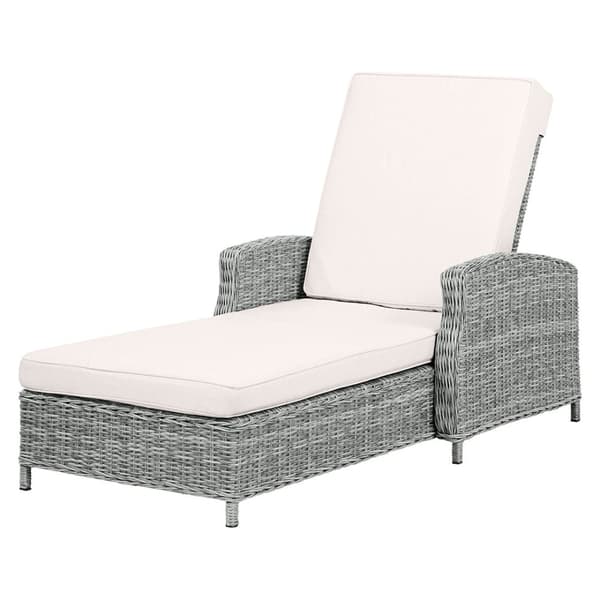 Vinga solseng polyrattan med pute natur, sandfarget.