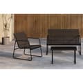 Miniatyrbilde 5 av 5: Scopello loungesett 1 sofa, 2 stoler, 1 sofabord svart.