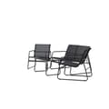 Miniatyrbilde 2 av 5: Scopello loungesett 1 sofa, 2 stoler, 1 sofabord svart.