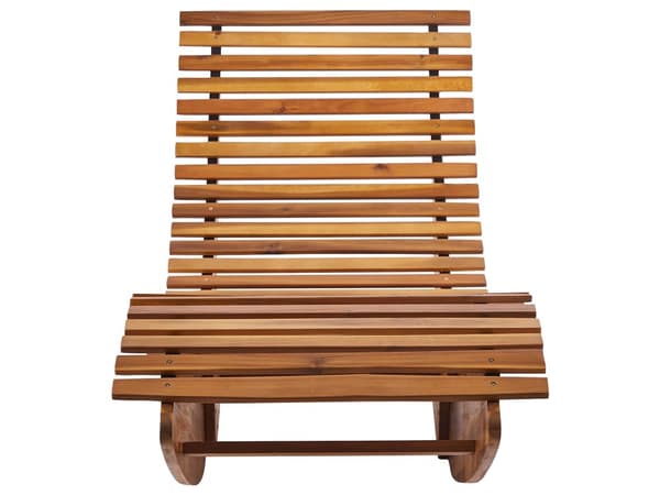 Solseng i Lys Akasietre Lysebeige Pad Spaltedesign Gyngefunksjon Buet Form
