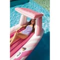 Miniatyrbild 2 av 6: Matelas Båtuppblåsbar med solskydd Intex Pink Paradise