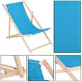 Miniatyrbild 5 av 6: Fällbar trästol Springos® – perfekt för trädgården, stranden eller balkongen