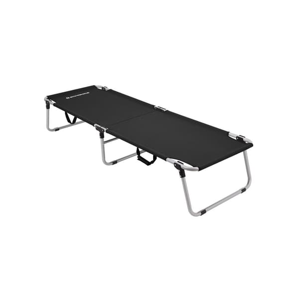Campingsäng 190 x 63 x 36 cm svart