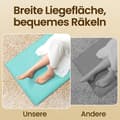Miniatyrbillede 4 af 5: Rootz Seeblau Beach Stol - Campingstol - Sun Lounger - Letvægt og bærbar - 158 cm x 55 cm - Foldet 57 cm x 7 cm x 56 cm