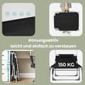 Pikkukuva 4 / 5: Rootz Sun Lounger - Foldble Deck -tuoli - ulkoilma - kestävä muotoilu - 53 x 193 x 29,5 cm