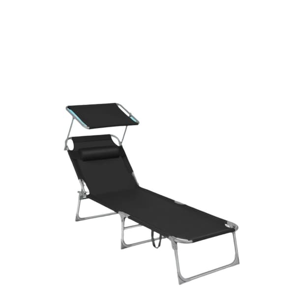 Rootz Sun Lounger - Foldble Deck -tuoli - ulkoilma - kestävä muotoilu - 53 x 193 x 29,5 cm