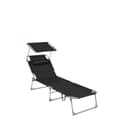 Pikkukuva 1 / 5: Rootz Sun Lounger - Foldble Deck -tuoli - ulkoilma - kestävä muotoilu - 53 x 193 x 29,5 cm