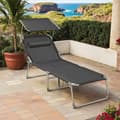 Pikkukuva 2 / 5: Rootz Sun Lounger -kannen tuoli - taitettavat lepotuoli - rentoutumisistuin - helppo asennus - 71 x 200 x 38 cm