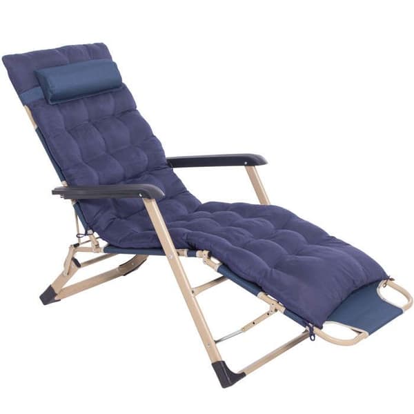 Springos® Ute loungesoffa med sittdyna, nackstöd och fotstöd