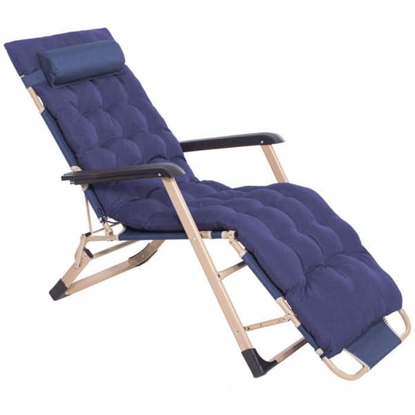 Springos® Ute loungesoffa med sittdyna, nackstöd och fotstöd