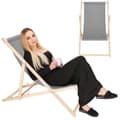 Miniatyrbild 5 av 6: Springos® Fällbar trästol – perfekt för trädgården, stranden eller balkongen