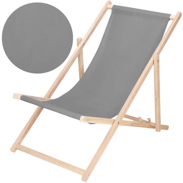 Springos® Fällbar trästol – perfekt för trädgården, stranden eller balkongen