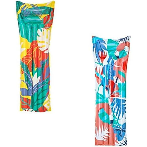 Poolmadrass - BESTWAY - Mode - 1,83 m x 69 cm - Flerfärgad - Uppblåsbar