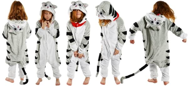 Onesie - Pyjamas - Katt - Kitty - för barn