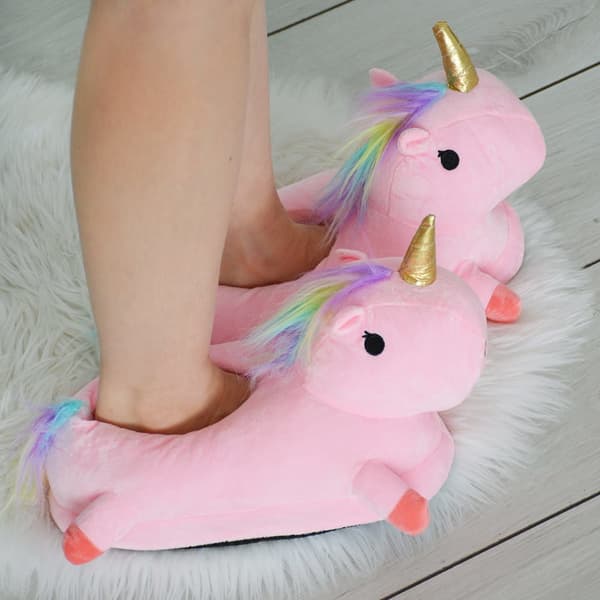 Unicorn hjemmesko Pink – Hjemmesko One Size størrelse 36 – 41